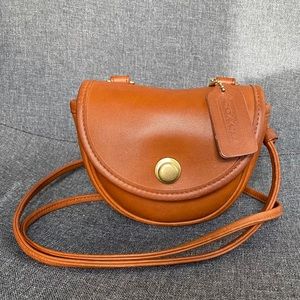 Vintage Leather Coach Mini Belt Bag Leather 9826